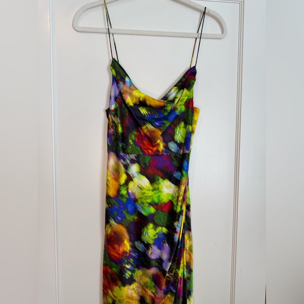 Retrofete Slip Dress with Cowl Neck